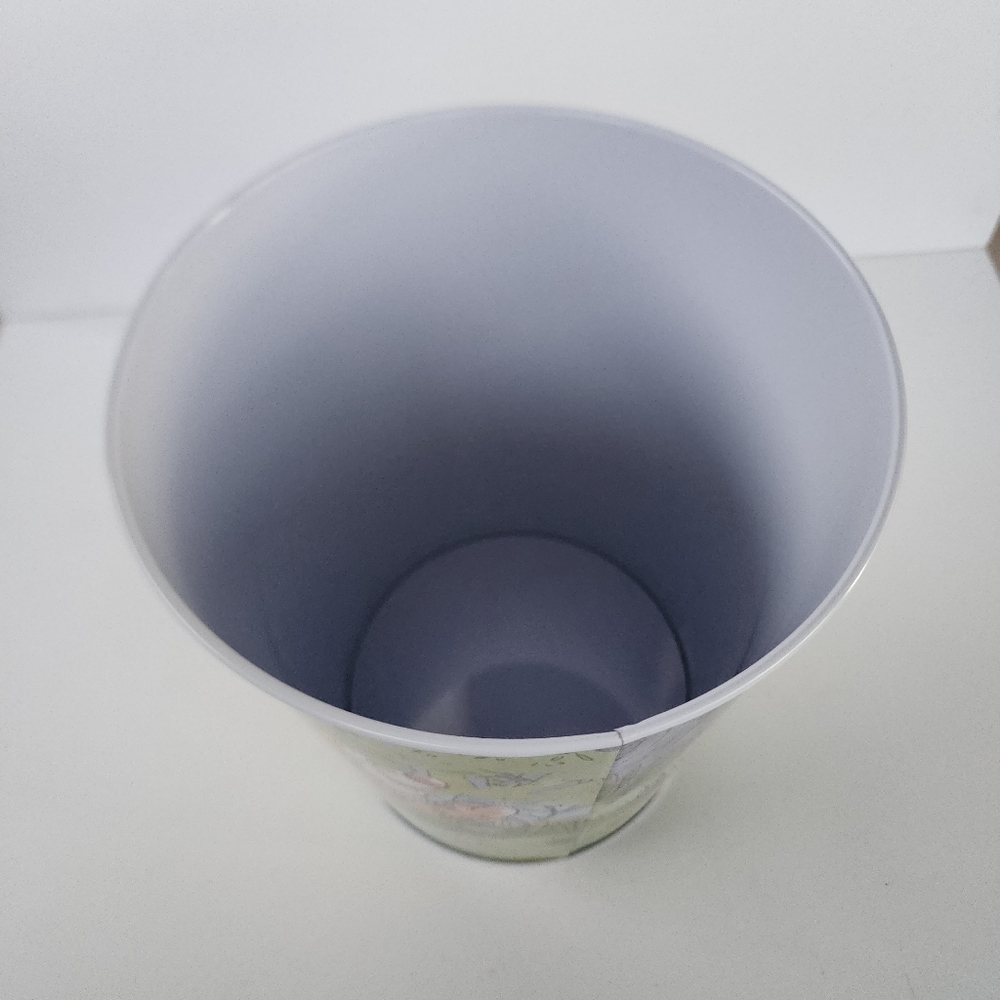 NEW Winnie The Pooh Metal Round Wastebasket Trash Can - Picture 9 of 10